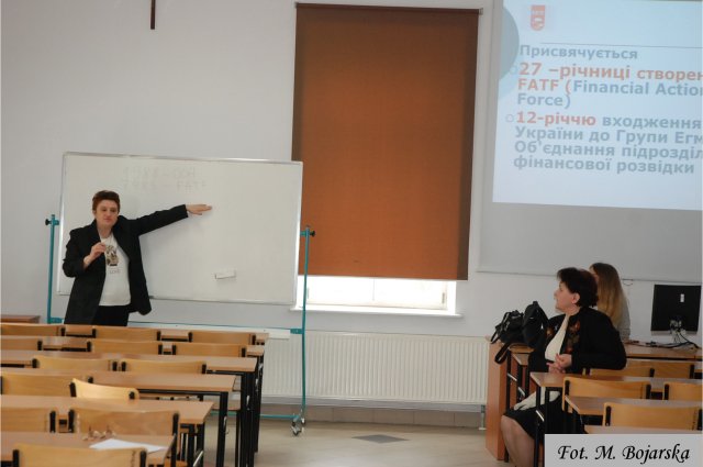 Prof. dr hab. Nataliya Vnukova z charkowskiego Narodowego Uniwersytetu Ekonomicznego w PWSTE realizując Program Erasmus+