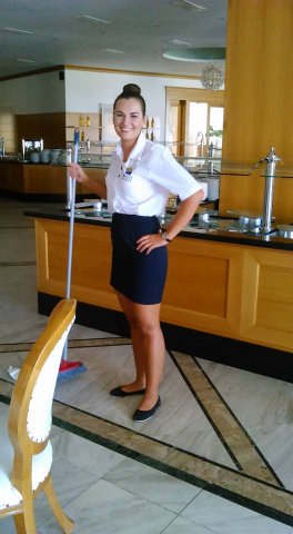 Wawryszczuk Wioletta podczas praktyk w Hotelu Mitsis Rodos Maris Resort&Spa na wyspie Rhodos