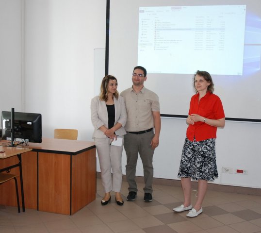 Cem Morkoc i Ilknur Kiran Morkoc z Bilecik Şeyh Edebali University w PWSTE w ramach Erasmusa+
