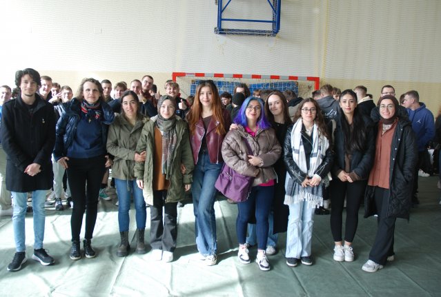 Together with my Erasmus+ students during the Open Day at our university 