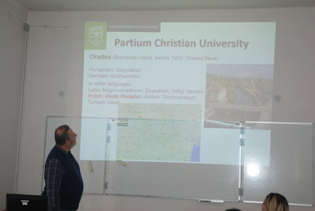Árpád Szabó from Romanian Partium Christian University at PWSTE – 14-18.03.2022