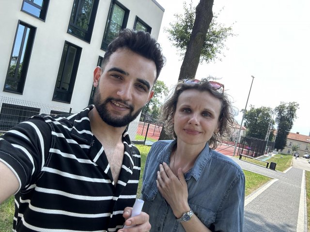 Very sunny photography with Enes Sosan - Erasmus+ student at PWSTE in the academic year 2022/23 