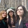Erasmus+ students at PWSTE: Gizem Gözde Süzgün, Songül Orhan and Rojin Denli while traveling abroad