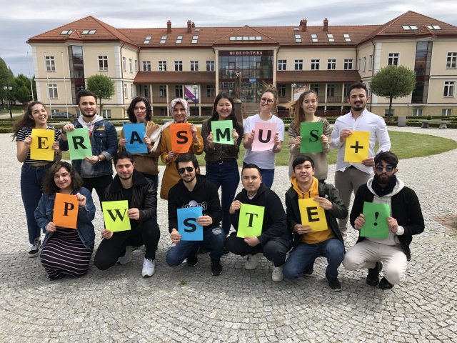ERASMUS+ STUDENTS in PWSTE in Jaroslaw ! ! !
