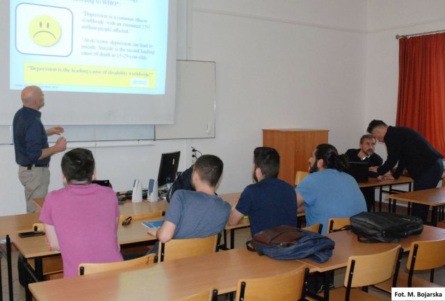  Wykłady kadry z Malty dla zagranicznych studentów przebywających w PWSTE w ramach Erasmusa+ 