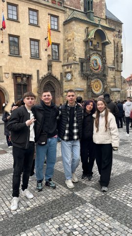 Studenci PANS przebywający w Czechach z Erasmusem+ na wycieczce w Pradze