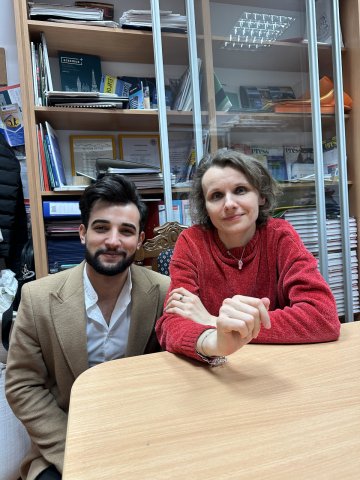 A joint photo with my nice student Enes Sosan from Munzur University 